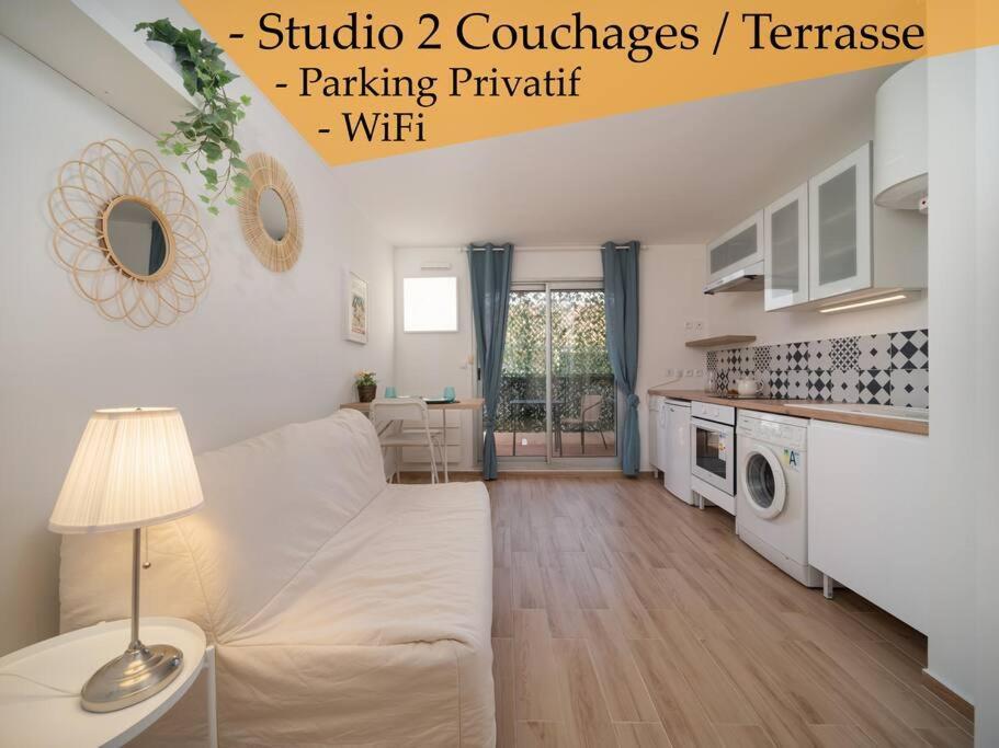 Appartement Tout Equipe Terrasse Parking Privatif Six-Fours-les-Plages Eksteriør bilde